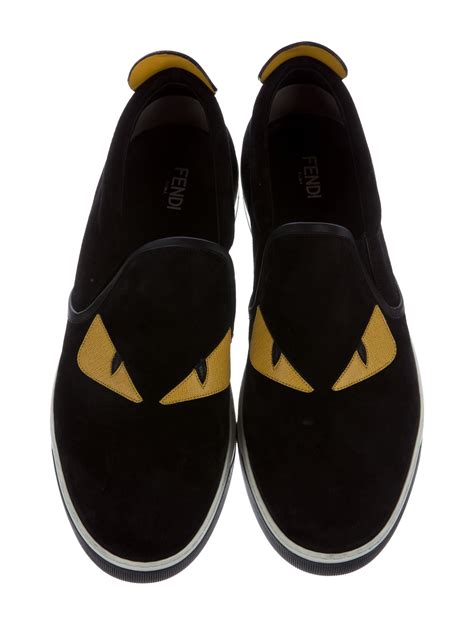 fendi heels with socks|Fendi monster slip on sneakers.